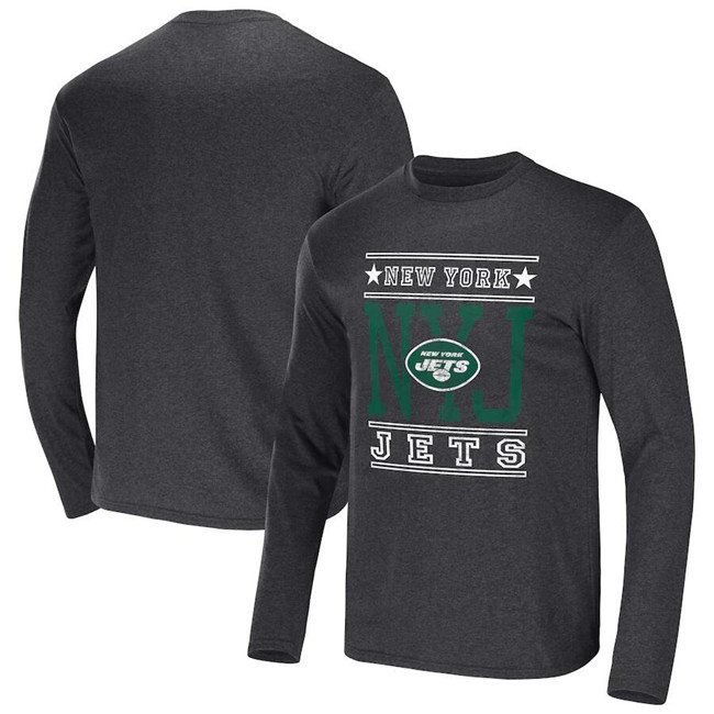 Men's New York Jets Heathered Charcoal x Darius Rucker Collection Long Sleeve T-Shirt
